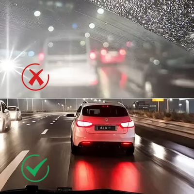 Car glass cleaner - anti-fog and oil-resistant
