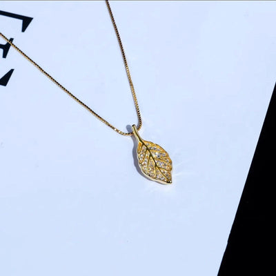 Golden branch natural stone necklace