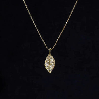 Golden branch natural stone necklace