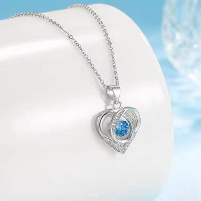 Beating Heart Natural Crystal Necklace