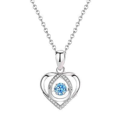 Beating Heart Natural Crystal Necklace