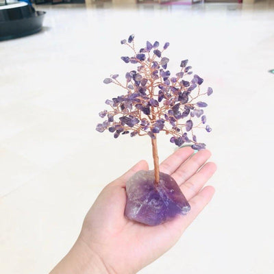 Crystal tree raw stone ornaments