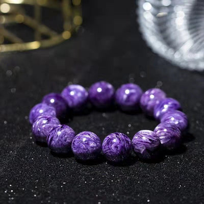 Natural purple dragon crystal bracelet