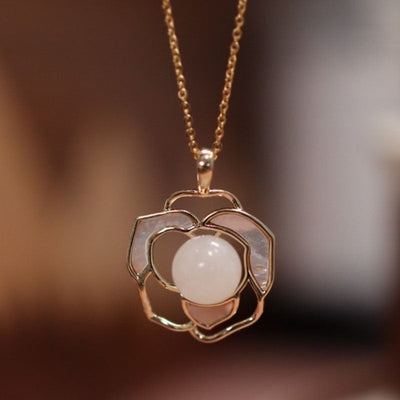 Camellia Natural Fritillaria Earrings or Necklaces or Rings