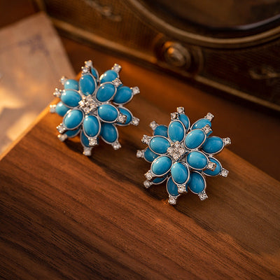 Multi-layer petal natural agate jewelry