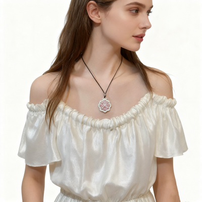 925 Silver Flower Necklace