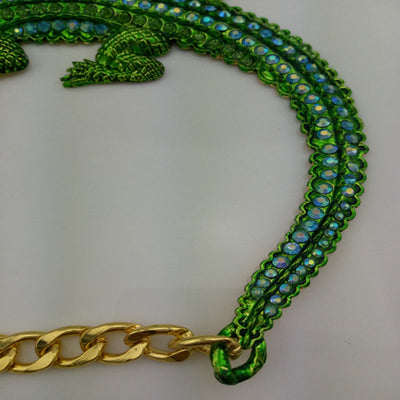 Crocodile Diamond Necklace