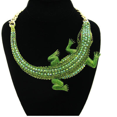Crocodile Diamond Necklace