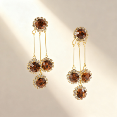 Flower clusters Tassel Earrings