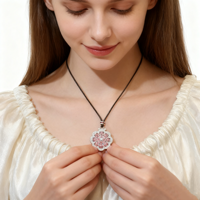 925 Silver Flower Necklace