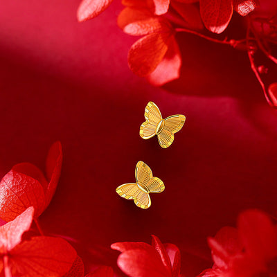 Small butterfly earrings
