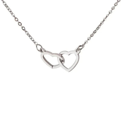 Two Hearts Customized Necklace Rose Gift Box