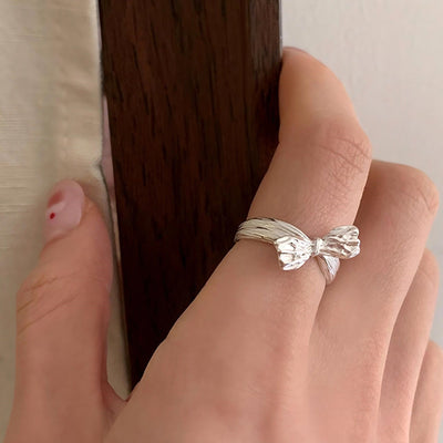 925 silver bow ring