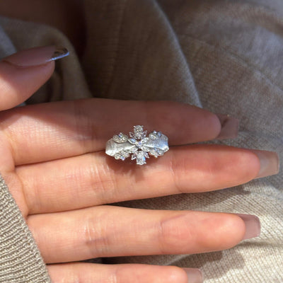 Diamond Bloom Two-Tone Rings