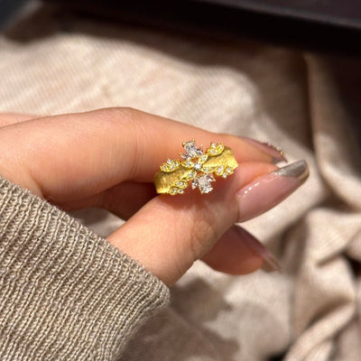 Diamond Bloom Two-Tone Rings