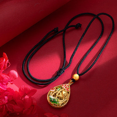 Lotus fish Enamel necklace