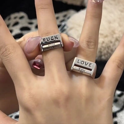 Letter rotating ring