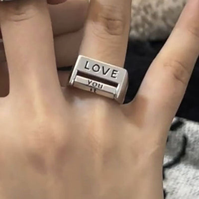 Letter rotating ring