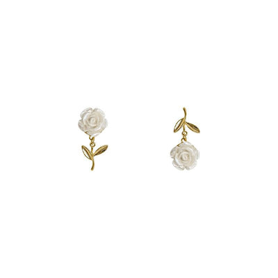 Dry rose light luxury earrings