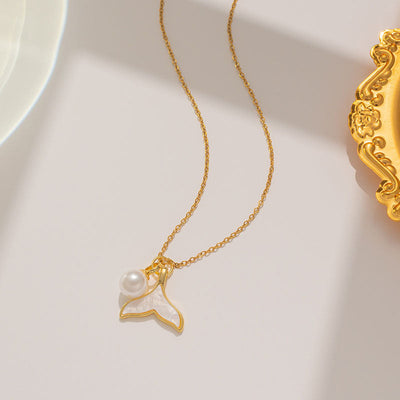 Fish tail pendant necklace or earrings