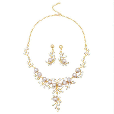 Shining Natural Freshwater Pearl Bracelet Necklace