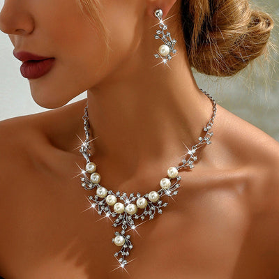 Shining Natural Freshwater Pearl Bracelet Necklace