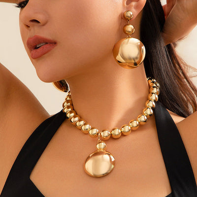 Detachable Semicircular Pendant Necklace