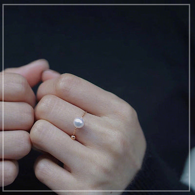 Natural Pearl Fringe Ring