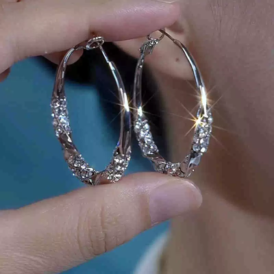 Pleated Design Earrings