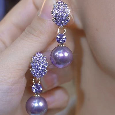 Leaf Natural Freshwater Pearl Earrings
