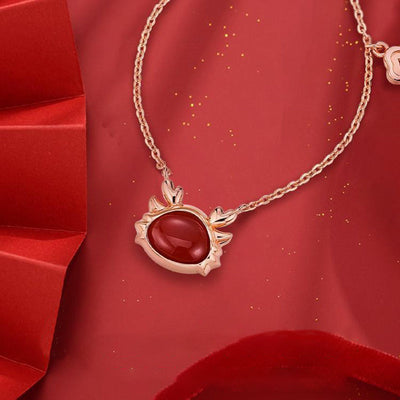 Fortune-attracting Dragon Natural Agate Bracelet