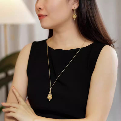 Net Bag Natural Freshwater Pearl Necklace
