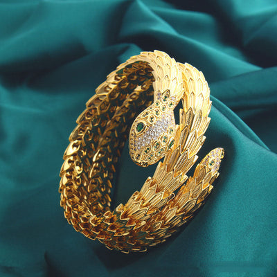 Double-circle snake bracelet