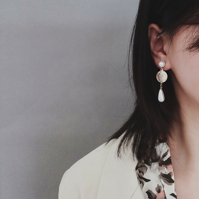 Coins • Pearl Earring