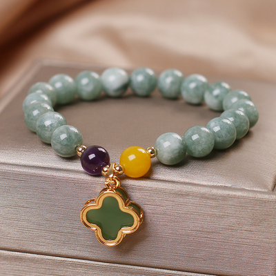 Four Leaf Clover ? Agate Bracelet