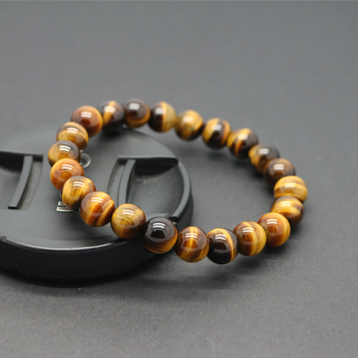 Yellow Tiger Eye Stone Agate Bracelet