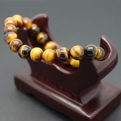 Yellow Tiger Eye Stone Agate Bracelet