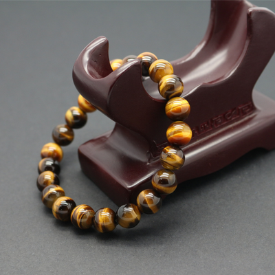 Yellow Tiger Eye Stone Agate Bracelet
