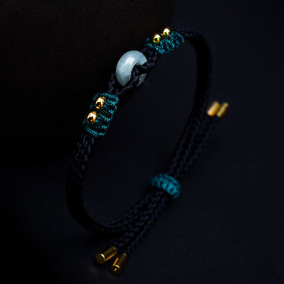 Lucky buckle?woven jade jade bracelet