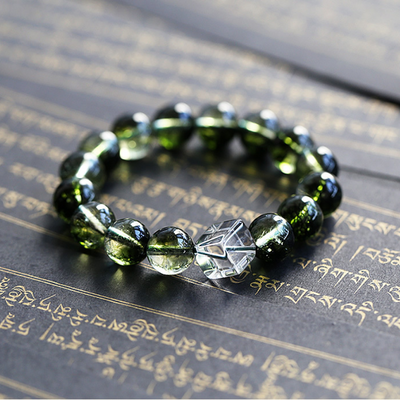 Green Ghost Agate Bracelet