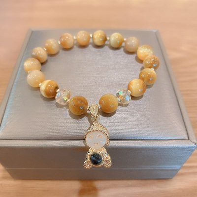 Smile ? Tiger's Eye Crystal Bracelet