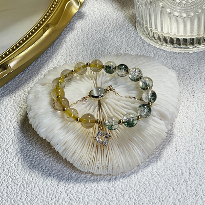 Four Leaf Clover ? Aquatic Crystal Bracelet