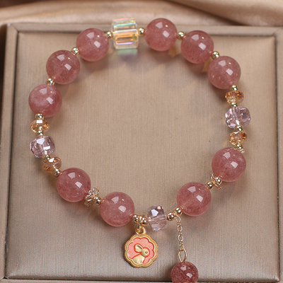 Rabbit ? Strawberry Crystal Lucky Bracelet