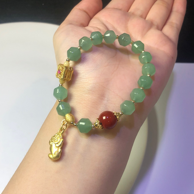 PiYao • Emerald jade stone agate Bracelet