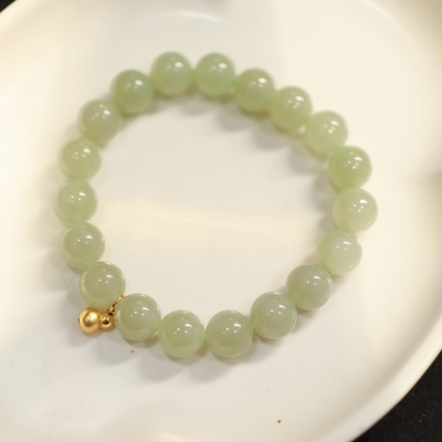 Fortune Gourd • Natural Emerald Jade Stone Bracelet