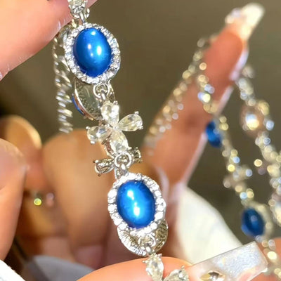 Sea-Clear • Aquamarine Flower Bracelet