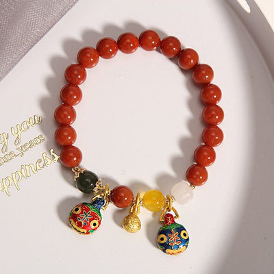 Mother's gift ? Red agate bracelet