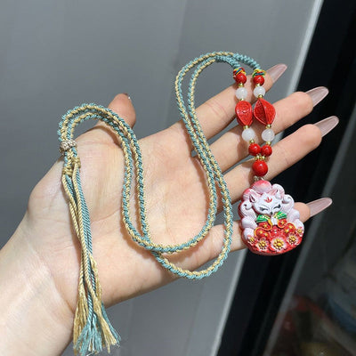 Nine-tailed Fox Pendant Necklace