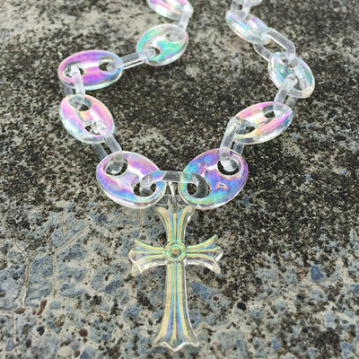 Colorful transparent necklace