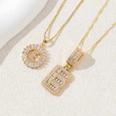 Diamond 26 English Letter Necklace